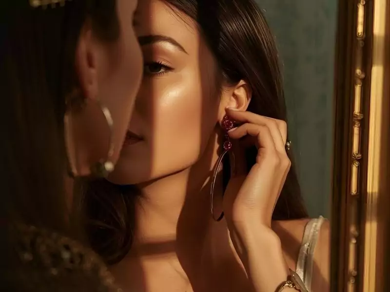 Mode et Style Glow✨ : chaque détail compte pour votre Glow 1 une femme qui met des accessoires, pour la categorie mode et style glow