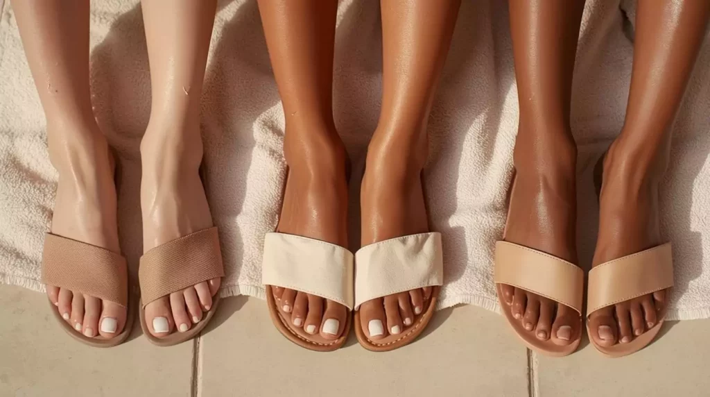 pieds de femme, pieds glow