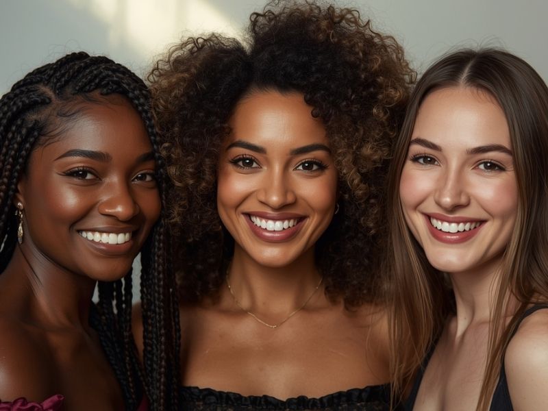 Contact Cosmeglowin 1 3 femme qui sourient et refletent la joie, page contact cosmeglowin