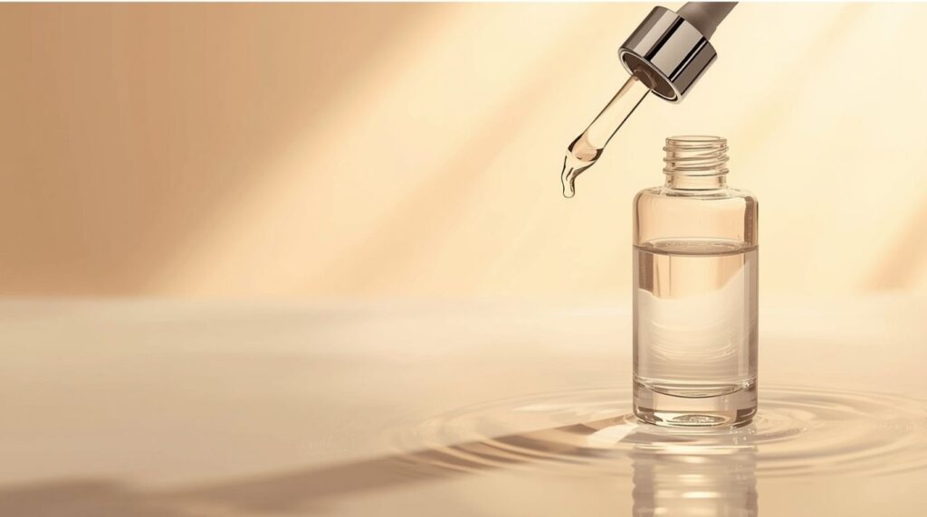 Glossaire du Glow 17 Goutte de serum, illustration di glossaire du glow