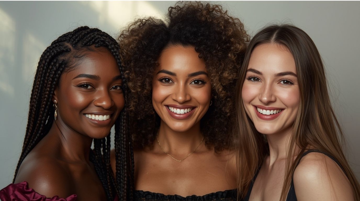 Glowletter ✨ : votre rendez-vous exclusif avec le Glow 1 3 femmes qui illustrent la categorie visage glow