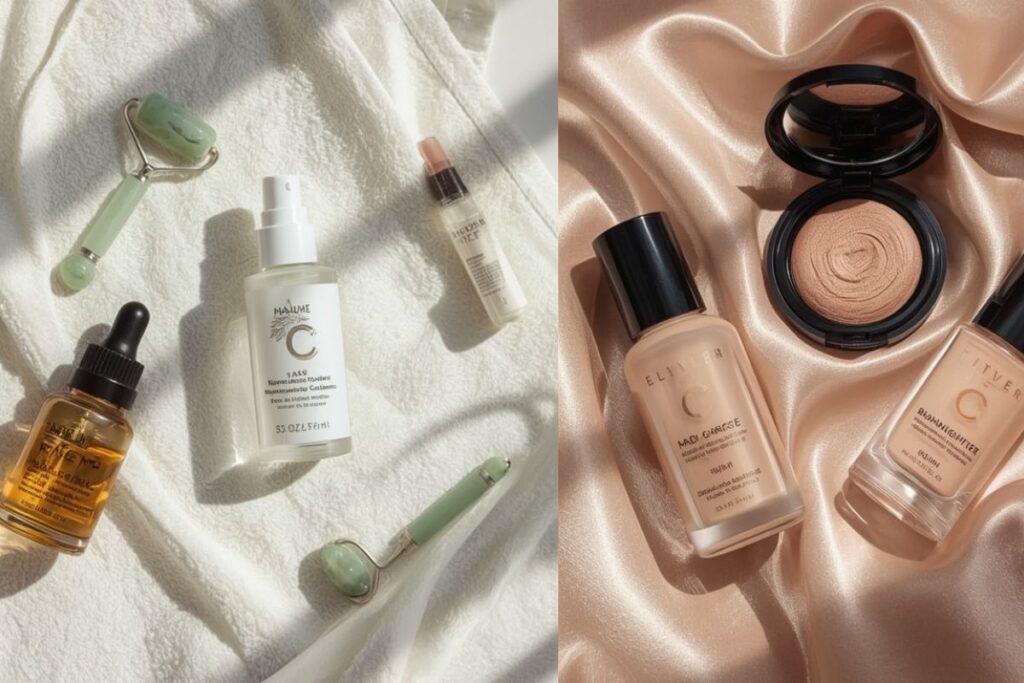 Produits cosmetique pour glow et glowy