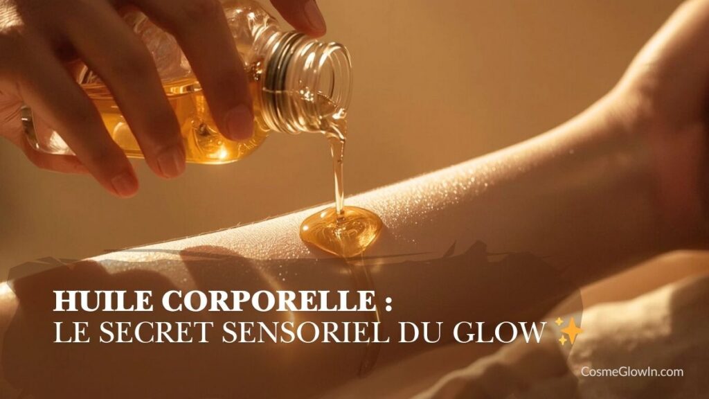 Article huile corporelle pour le glow