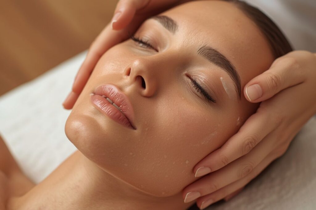 Prévenir les rides sans obsession : les réflexes Glow à adopter 1 massage visage de femme pour Prévenir les rides