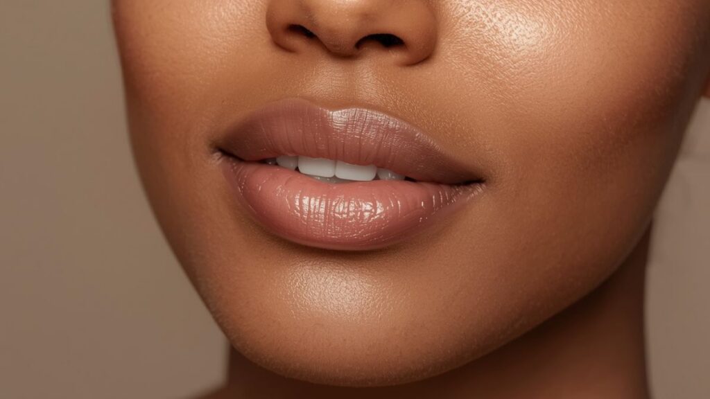 femme avec un joli sourire pour illustrer article "Routine Glow Lips 7 jours pour retrouver des lèvres lumineuses"