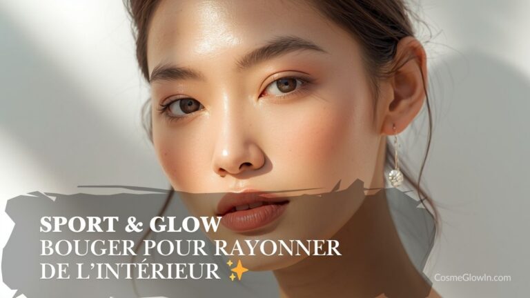 Femme asiatique qui reflete le sport et glow pour rayonner de l'intérieur