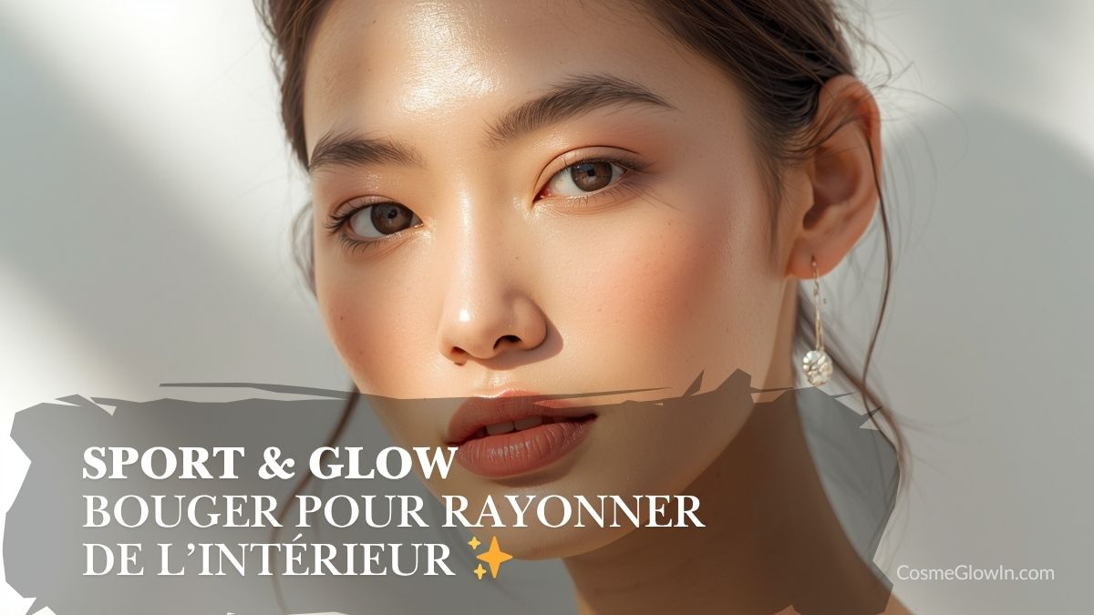 Femme asiatique qui reflete le sport et glow pour rayonner de l'intérieur