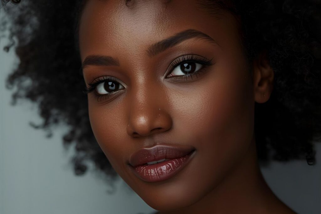 femme à la peau noire