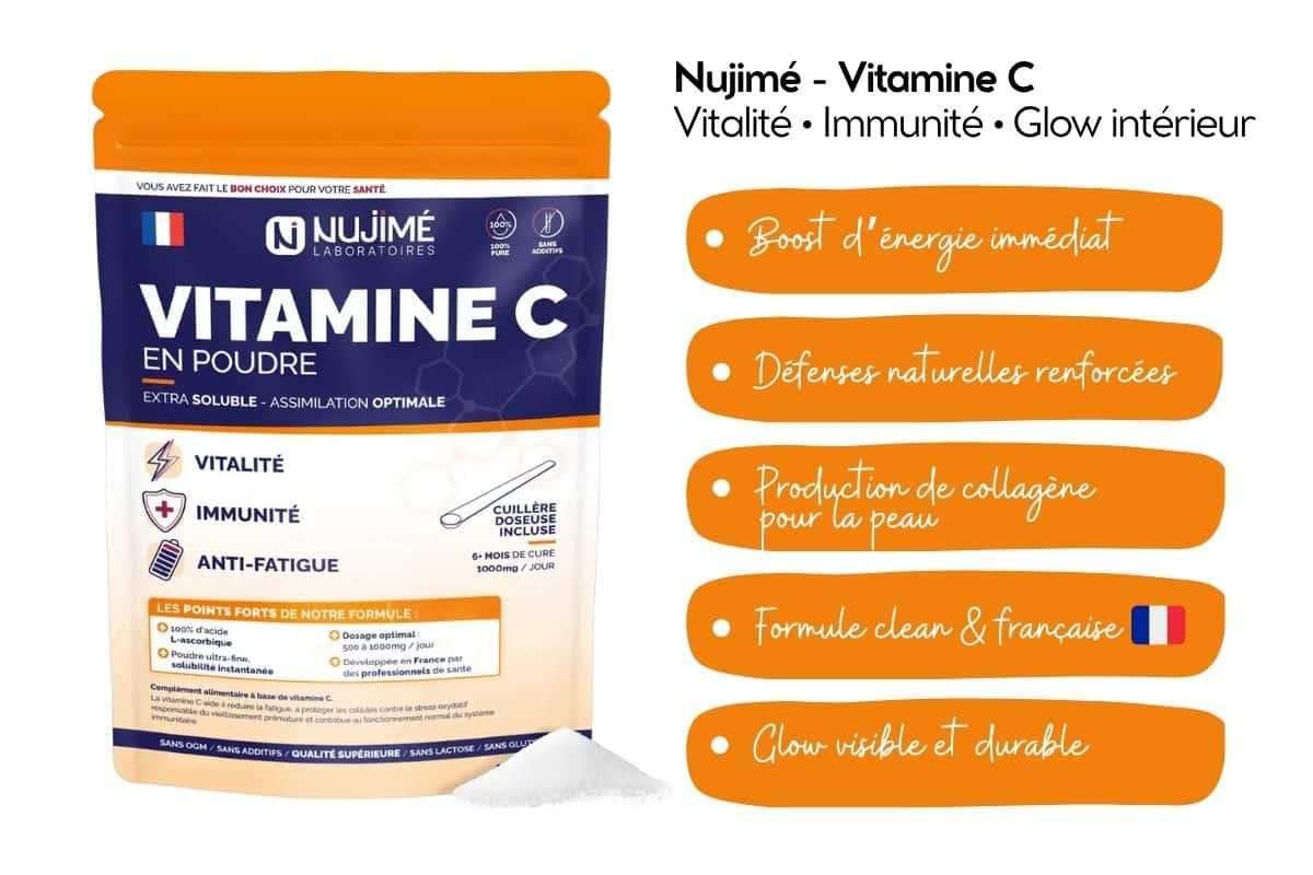 nujime vitamine c, complement alimentaire glow cosmeglowin